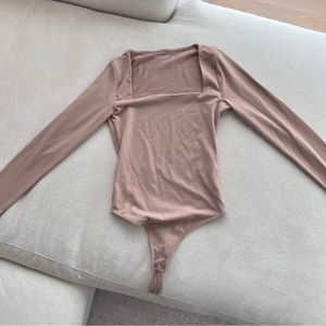 Abercrombie & Fitch Double-Layered Seamless Squareneck Bodysuit